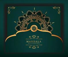 Modern Luxury mandala background with gold patterned style. This design perfect for Ramadan background, Invitation card, Decorative background, print, banner, poster, cover, brochure, flyer etc. vector