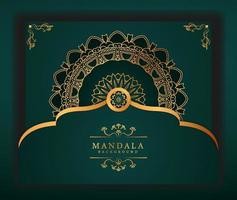 Modern Luxury mandala background with gold patterned style. This design perfect for Ramadan background, Invitation card, Decorative background, print, banner, poster, cover, brochure, flyer etc. vector