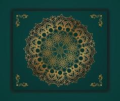 Luxury mandala background with modern gold patterned style. This design perfect for Ramadan background, Invitation card, Decorative background, print, banner, poster, cover, brochure, flyer etc. vector