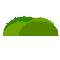 Green hedges bushes. vector