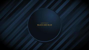 Black and dark blue abstract geometric background vector