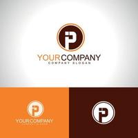 IP Letter Logo Design Template vector