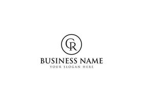 CR Letter Logo Design Template vector
