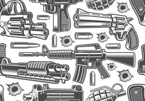Gun store seamless background vector