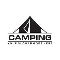 logotipo de campamento, vector de logotipo de aventura