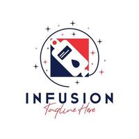 human health infusion inspiration illustration logo vector