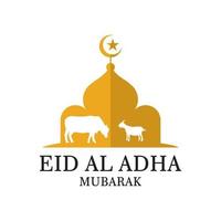 logotipo de eid al adha, vector de logotipo islámico