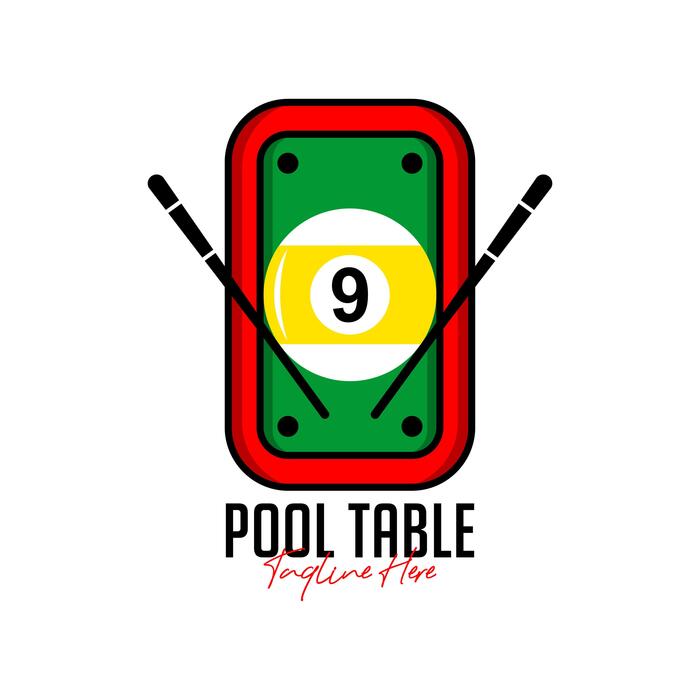 Pool Table Logo Vector Art, Icons, and Graphics for Free Download