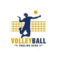 volleyball sports inspiration illustration logo vector
