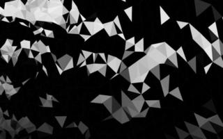 cubierta de mosaico de triángulo vector plateado claro, gris.