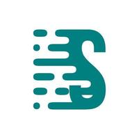 letter s fluid logo vector