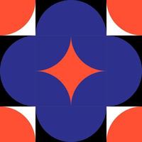 Geometry minimalistic artwork poster with simple shape and figure. Abstract vector pattern design in Scandinavian style for web banner, business presentation, branding package, fabric print, wallpaper