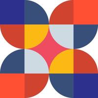 Geometry minimalistic artwork poster with simple shape and figure. Abstract vector pattern design in Scandinavian style for web banner, business presentation, branding package, fabric print, wallpaper