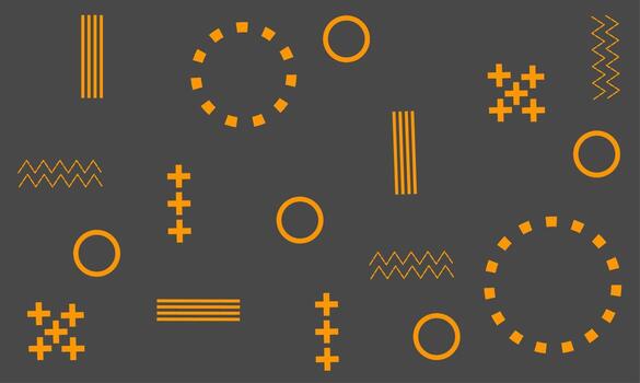 flat geometric background with abstract shapes vector
