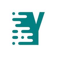 letter y fluid logo vector