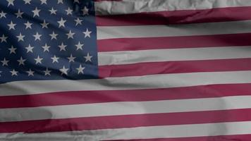 animación que agita de primer plano de la bandera americana. Estados Unidos de América. nosotros fondo. renderizado 3d, resolución 4k video