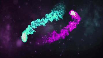 colorful smoke intro for social media presentation video