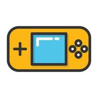 un juego portátil, gameboy vector