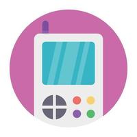 A handheld gaming device, gameboy vector