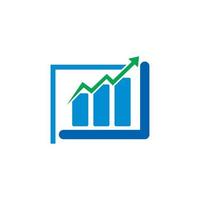 logotipo de estadísticas, vector de logotipo de finanzas