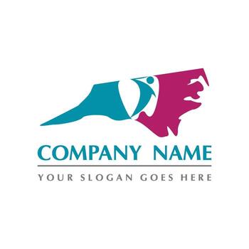 vector dental, logotipo abstracto dental de carolina del norte