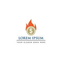 fire finance logo , abstract financial logo vector