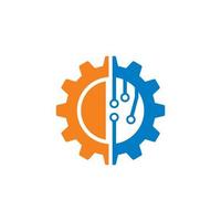 Gear Tech Vector , Industry Logo