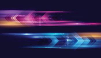 Modern abstract high-speed movement. Colorful dynamic motion on blue background. Movement technology pattern for banner or poster design background concept. vector