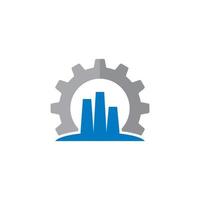 vector de construcción, logotipo de la industria