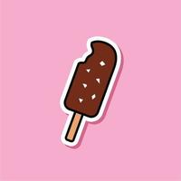 vector graphic of Chocolate ice cream