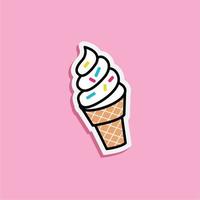 vector graphic of ice cream