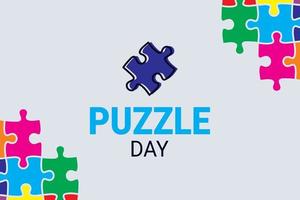 vector graphic of Puzzle Day