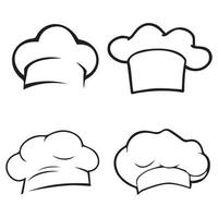 Chef's hat icon vector