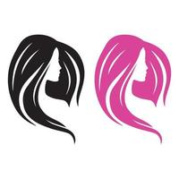 logotipo de cabello de belleza vector