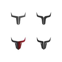 toro cabeza de búfalo vaca animal mascota diseño de logotipo vector para deporte cuerno búfalo animal mamíferos cabeza logo salvaje matador