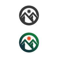 Mountain icon sign Logo icon set vector and illustration