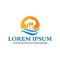 food and water logo , restaurant logo vector