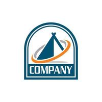 logotipo de camping, vector de logotipo de aventura