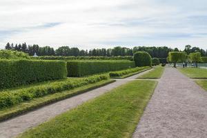 Paths of the upper garden in Peterhof. July 4, 2018. photo