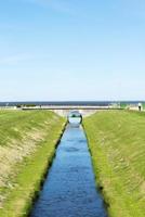 Peterhof, Russia, June 4, 2018 - view of the sea channel and the Bay. photo