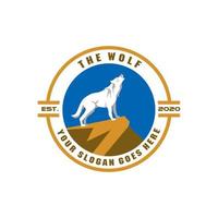 wolf logo , animal logo vector