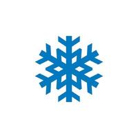 vector de invierno, logotipo de nieve abstracto