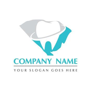 vector dental, logotipo abstracto dental de carolina del sur