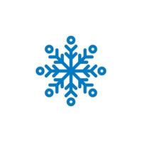 vector de nieve abstracto, logotipo de invierno