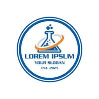logotipo de laboratorio, vector de logotipo de farmacia