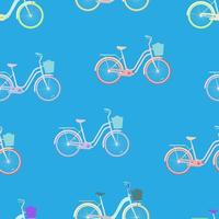 pattern seamless set of bike element pastel color. vector illustration eps10