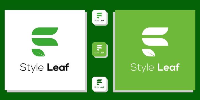 symbol monogram shape letters illustration art simple modern line icon with app template vector