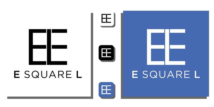 symbol monogram shape letters illustration art simple modern line icon with app template vector