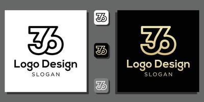 logo design number three six years calculator numeric coding mathematics percent technology concept with app template vector