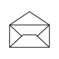 The envelope icon is open, vector graphics.